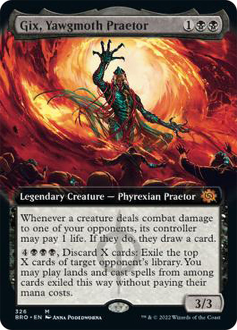 Gix, Yawgmoth Praetor - Extended Art