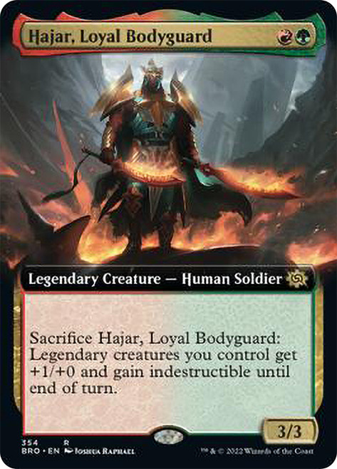 Hajar, Loyal Bodyguard - Foil - Extended Art