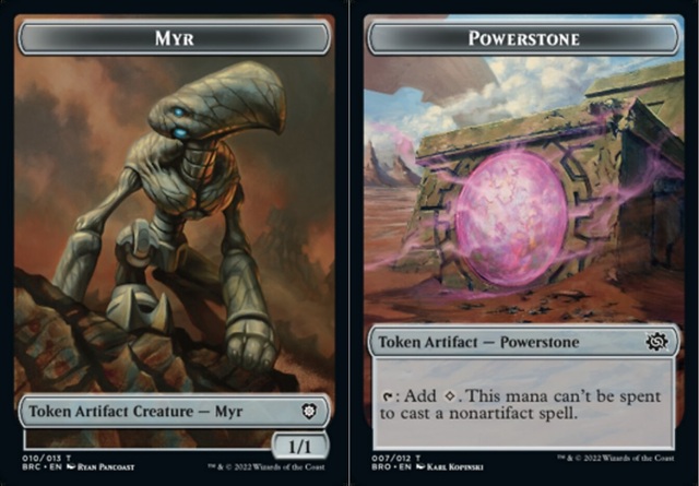 Myr // Powerstone Double-sided Token