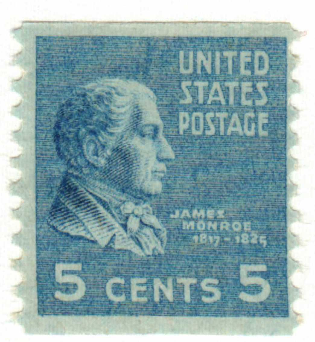 James Monroe, bright blue