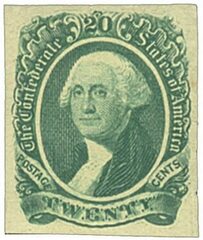 Confederate States - George Washington - green