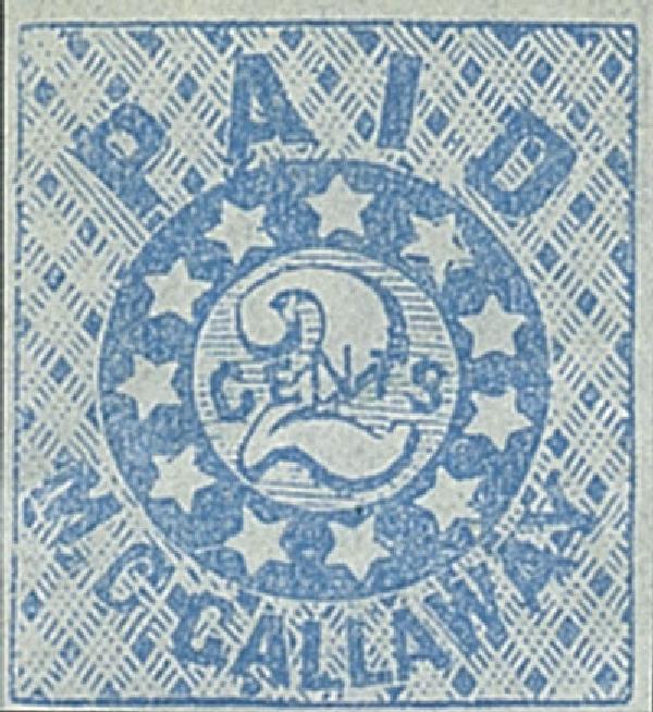 Postmasters Provisional of Memphis, TN, blue