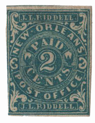 Postmasters' Provisional of New Orleans, LA, blue