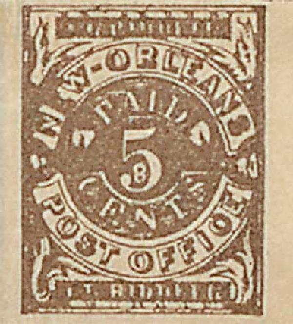 Postmasters Provisional of New Orleans, LA, brown