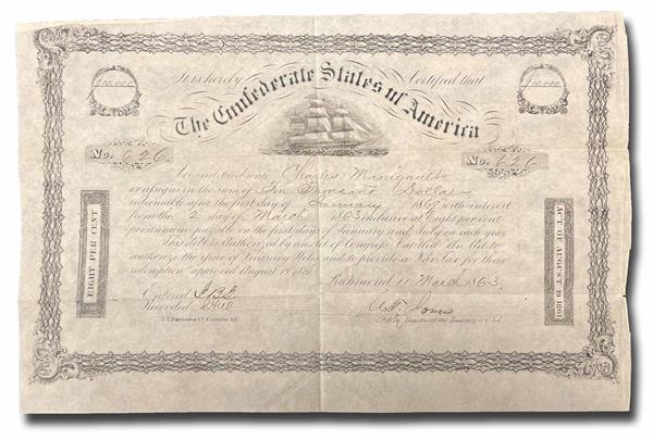 Confederate States Loan Certificate