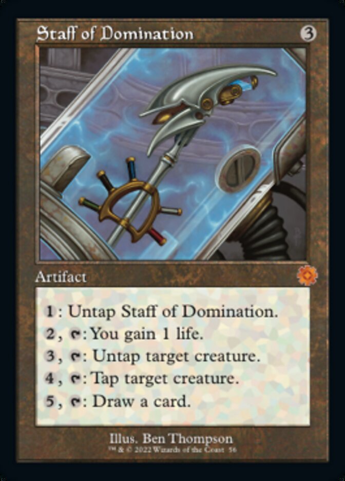 Staff of Domination - Foil - Retro Frame