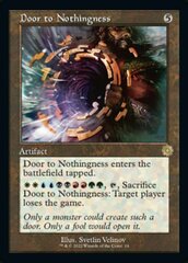 Door to Nothingness - Foil - Retro Frame