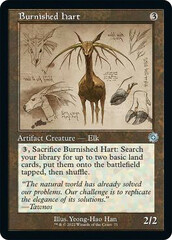 Burnished Hart - Foil - Retro Schematic