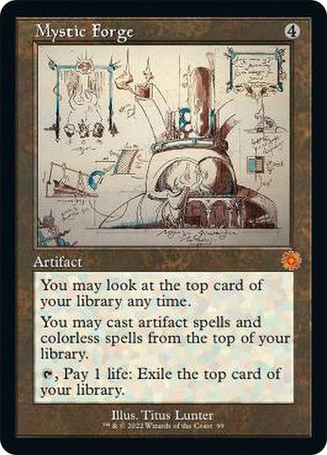 Mystic Forge - Foil - Retro Schematic