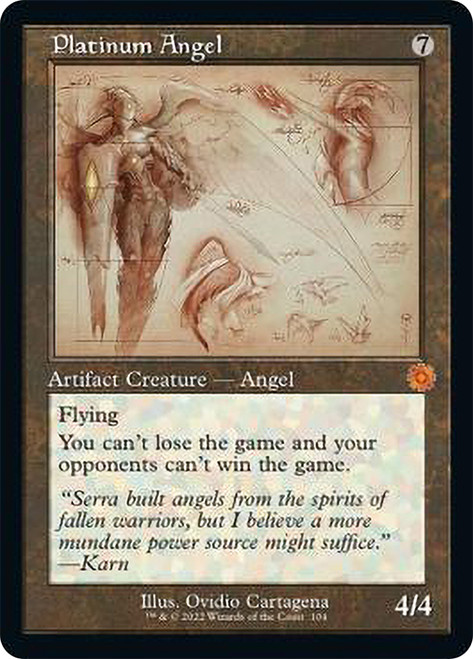 Platinum Angel - Foil - Retro Schematic