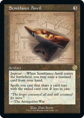 Semblance Anvil - Foil - Retro Schematic