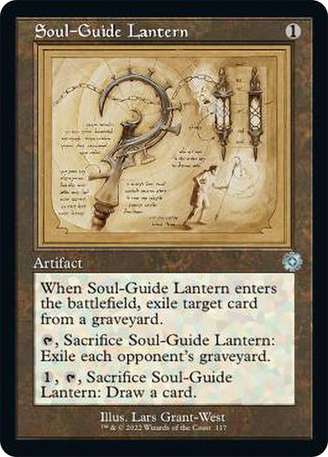 Soul-Guide Lantern - Foil - Retro Schematic