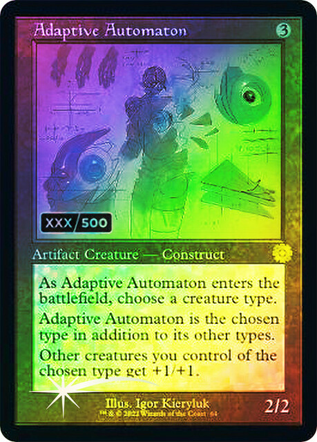 Adaptive Automaton - Foil - Retro Schematic - Serialized