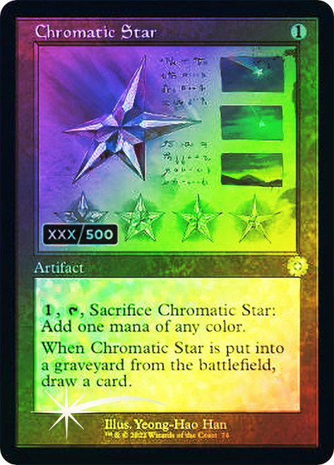 Chromatic Star - Foil - Retro Schematic - Serialized