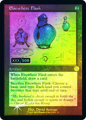 Elsewhere Flask - Foil - Retro Schematic - Serialized