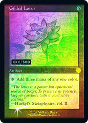 Gilded Lotus - Foil - Retro Schematic - Serialized