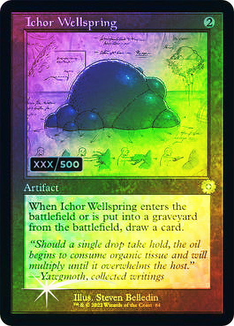 Ichor Wellspring - Foil - Retro Schematic - Serialized