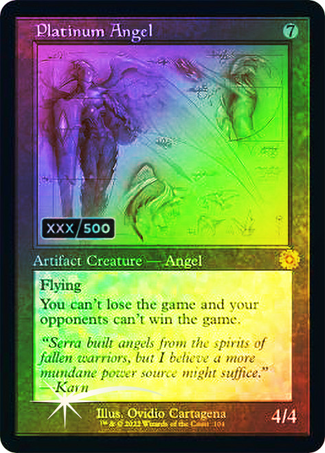 Platinum Angel - Foil - Retro Schematic - Serialized