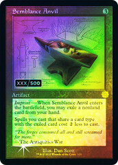 Semblance Anvil - Foil - Retro Schematic - Serialized