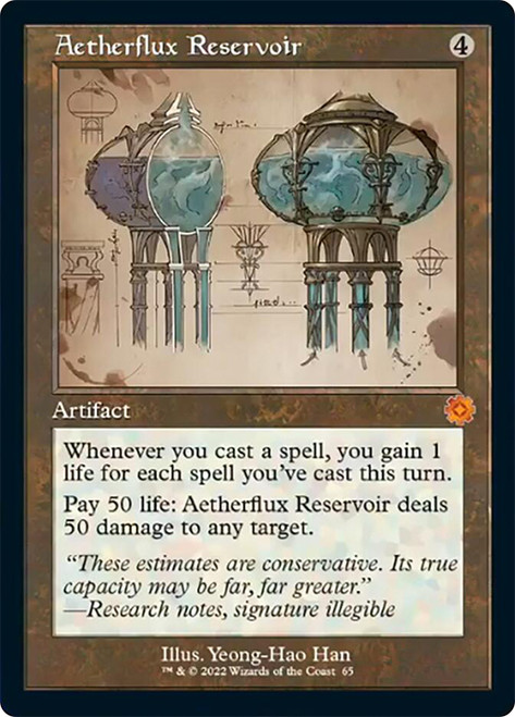 Aetherflux Reservoir - Foil - Retro Schematic