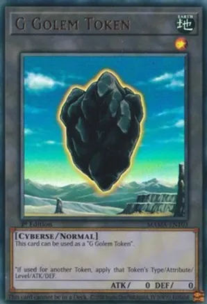 G Golem Token - MAMA-EN103 - Ultra Rare - 1st Edition G Golem Token - MAMA-EN103 - Ultra Rare - 1st Edition