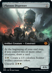 Platoon Dispenser - Foil - Extended Art