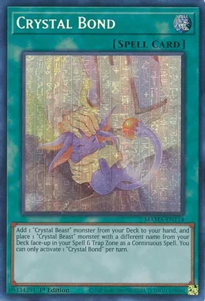 Crystal Bond - MAMA-EN114 - Secret Pharaohs Rare - 1st Edition