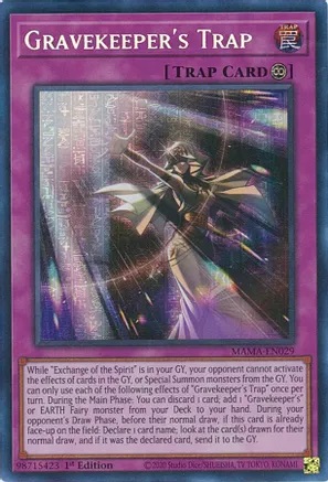 Gravekeepers Trap - MAMA-EN029 - Secret Pharaohs Rare - 1st Edition