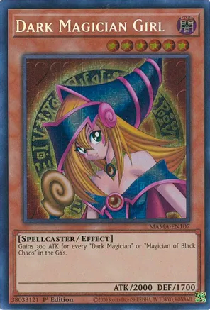 Dark Magician Girl - MAMA-EN107 - Secret Pharaohs Rare - 1st Edition