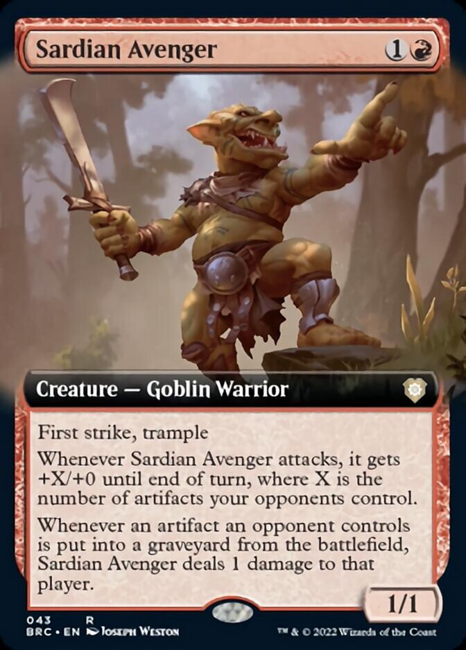 Sardian Avenger - Extended Art