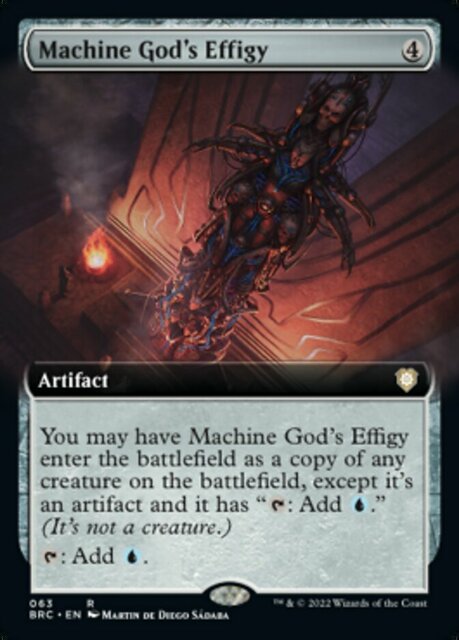 [DEPRECATED] Machine God's Effigy - Foil - Extended Art