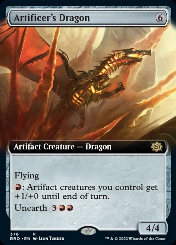 [DEPRECATED] Artificers Dragon - Foil - Extended Art