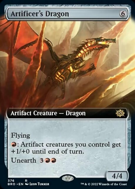 [DEPRECATED] Artificers Dragon - Foil - Extended Art