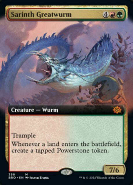 Sarinth Greatwurm - Extended Art