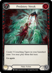 Predatory Streak (Red) - Rainbow Foil