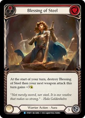 Blessing of Steel (Red) - Rainbow Foil