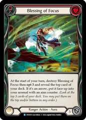 Blessing of Focus (Red) - Rainbow Foil