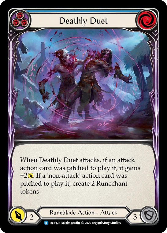 Deathly Duet (Blue) - Rainbow Foil