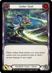 Aether Slash (Blue) - Rainbow Foil