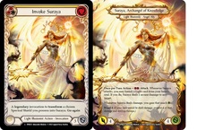 Invoke Suraya // Suraya, Archangel of Knowledge - Cold Foil - Marvel