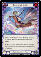 Blessing of Spirits (Blue) - Rainbow Foil