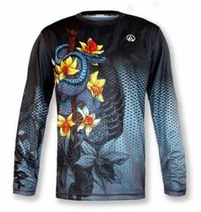 INKnBURN Men's Staff and Serpent Long Sleeve Tech Shirt (S, M, 2XL) (206997282)