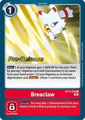 Breaclaw - BT10-094 U - P (Xros Encounter Pre-Release Promo)