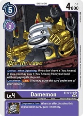 Damemon - BT10-075 U - P (Xros Encounter Pre-Release Promo)