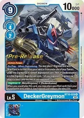 DeckerGreymon - BT10-026 R - P (Xros Encounter Pre-Release Promo)