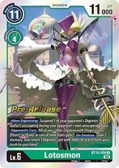 Lotosmon - BT10-056 R - P (Xros Encounter Pre-Release Promo)