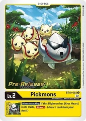 Pickmons - BT10-003 U - P (Xros Encounter Pre-Release Promo)