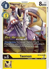 Taomon - BT10-039 U - P (Xros Encounter Pre-Release Promo)