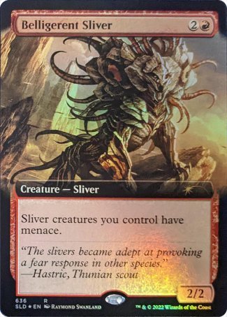 Belligerent Sliver - Foil - Extended Art