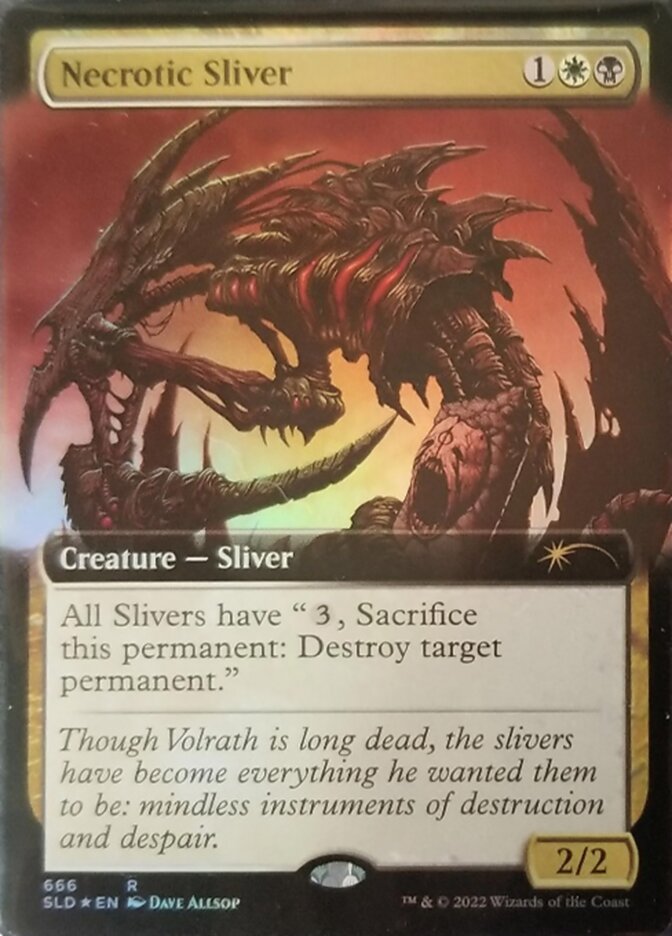 Necrotic Sliver - Foil - Extended Art - Magic Singles » Secret Lair ...